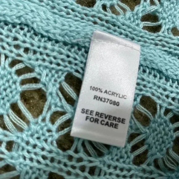 NWT C’est 1946 open knit short sleeve cardigan open front - Picture 4 of 4